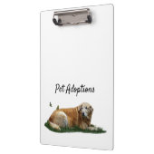 Yellow Labrador Mixed Rasse Hund Zwischenablage Klemmbrett (Links)