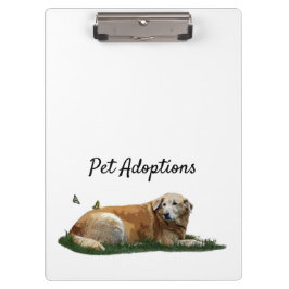 Yellow Labrador Mixed Rasse Hund Zwischenablage Klemmbrett