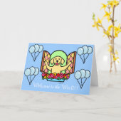 Yellow Labrador New Baby Boy Glückwünsche Karte (Gelbe Blume)