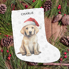 Yellow Labrador Personalisiert Dog Lover Christmas Kleiner Weihnachtsstrumpf