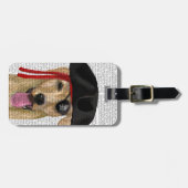 Yellow Labrador Pirate 2 Gepäckanhänger (Vorderseite horizontal)