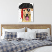 Yellow Labrador Pirate 2 Leinwanddruck (Insitu (Schlafzimmer))