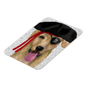 Yellow Labrador Pirate 2 Magnet (Linke Seite)