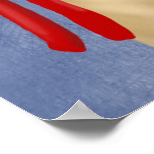 Yellow Labrador Pirate Poster (Ecke)