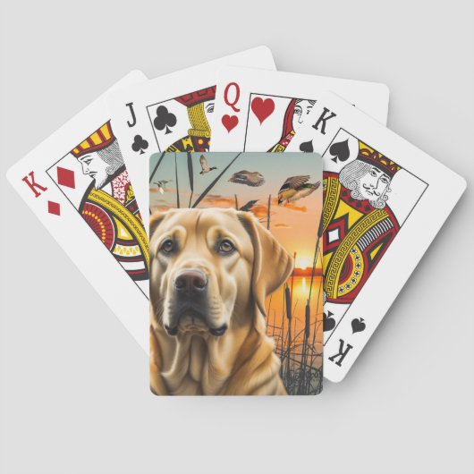 Yellow Labrador Playing Cards, Labrador Spielkarten (Rückseite)