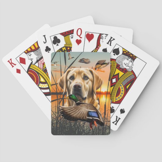 Yellow Labrador Playing Cards, Labrador Spielkarten (Rückseite)
