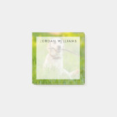 Yellow Labrador Plays mit Stick Post-it Klebezettel (Vorderseite)