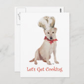 Yellow Labrador Postkarte (Vorne/Hinten)