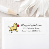 Yellow Labrador Puppy-Rücksendeadresse (Insitu)