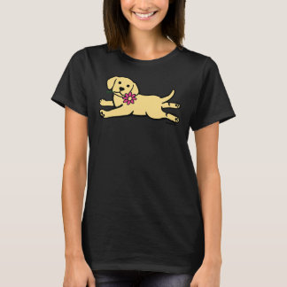Yellow Labrador Puppy und Daisy T-Shirt