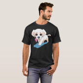 Yellow Labrador Puppy und Daisy T-Shirt (Vorne ganz)