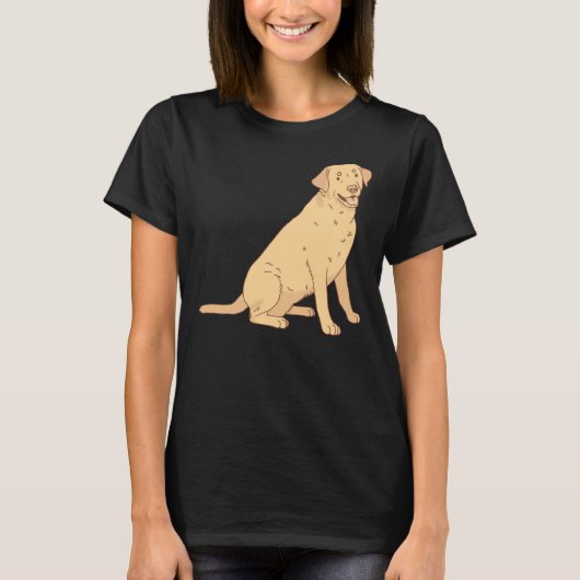 Yellow Labrador Retriever 333 T-Shirt (Vorderseite)