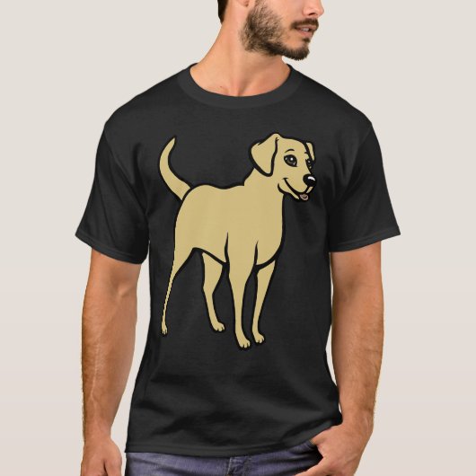 Yellow Labrador Retriever 334 T-Shirt (Vorderseite)