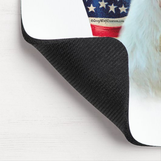 Yellow Labrador Retriever American Flag, Mousepad (Ecke)