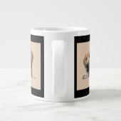 Yellow Labrador Retriever Art Geschenke Jumbo-Tasse (Rückseite)