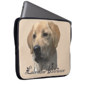Yellow Labrador Retriever Art Geschenke Laptopschutzhülle (Vorne Rechts)