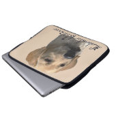Yellow Labrador Retriever Art Geschenke Laptopschutzhülle (Vorne Knopf)