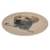 Yellow Labrador Retriever Art Geschenke Schneidebrett (Ecke)