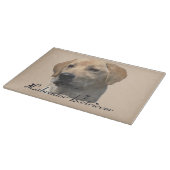 Yellow Labrador Retriever Art Geschenke Schneidebrett (Ecke)