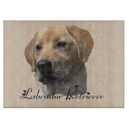 Yellow Labrador Retriever Art Geschenke Schneidebrett