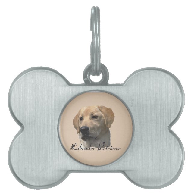 Yellow Labrador Retriever Art Geschenke Tiermarke (Vorderseite)