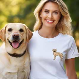 Yellow Labrador Retriever Art Niedlicher Labrador  T-Shirt