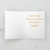 Yellow Labrador Retriever Birthday Card Karte (Innenseite)