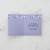 Yellow Labrador Retriever Birthday Grußkarte Karte (Innenseite)