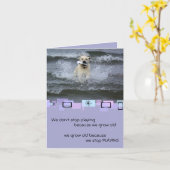 Yellow Labrador Retriever Birthday Grußkarte Karte (Gelbe Blume)