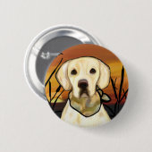 YELLOW LABRADOR RETRIEVER BUTTON (Vorne & Hinten)