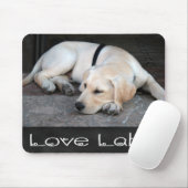 Yellow Labrador Retriever Chalkboard Mousepad (Mit Mouse)