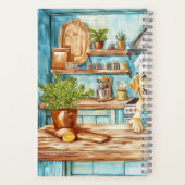 Yellow Labrador Retriever Chef Spiral Recipe Book Notizblock (Rückseite)