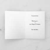 Yellow Labrador Retriever Christmas card Karte (Innenseite)