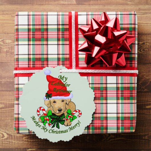 Yellow Labrador Retriever Christmas Geschenke Ornament Karte (Insitu (Geschenk))