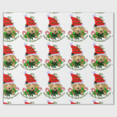 Yellow Labrador Retriever Christmas Geschenkpapier (Flach)