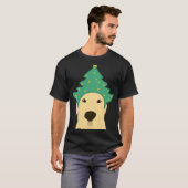 Yellow Labrador Retriever Christmas T-Shirt (Vorne ganz)