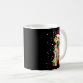 Yellow Labrador Retriever Christmas Tree Light Paj Kaffeetasse (VorderseiteRechts)