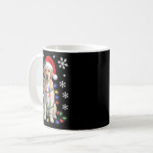 Yellow Labrador Retriever Christmas Tree Light Paj Kaffeetasse (Vorderseite Links)