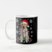 Yellow Labrador Retriever Christmas Tree Light Paj Kaffeetasse (Links)