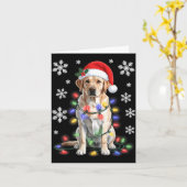 Yellow Labrador Retriever Christmas Tree Light Paj Karte (Gelbe Blume)