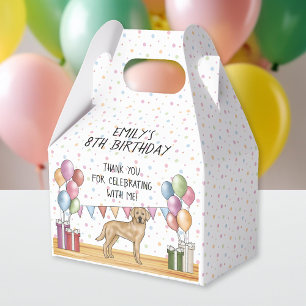 Yellow Labrador Retriever Dog Birthday Danke Geschenkschachtel