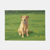 Yellow Labrador Retriever Dog Fußmatte (Vorderseite)