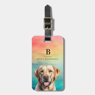 Yellow Labrador Retriever Dog Luggage Tags Gepäckanhänger