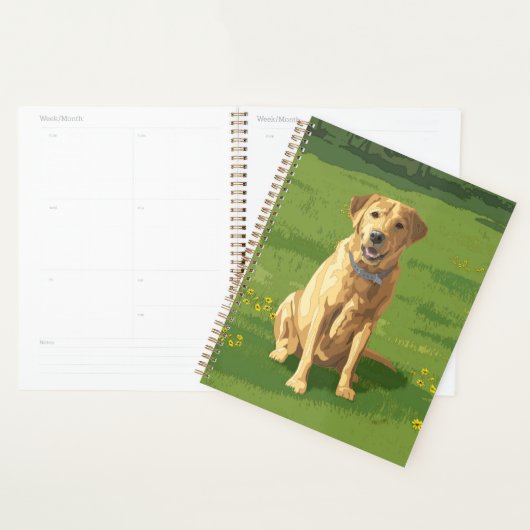 Yellow Labrador Retriever Dog Planer (Anzeige)