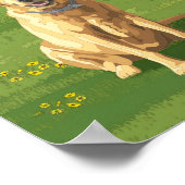 Yellow Labrador Retriever Dog Poster (Ecke)