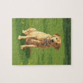 Yellow Labrador Retriever Dog Puzzle (Horizontal)