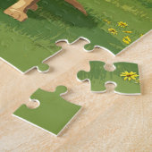 Yellow Labrador Retriever Dog Puzzle (Seite)