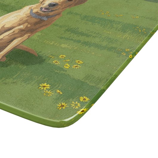 Yellow Labrador Retriever Dog Schneidebrett (Ecke)