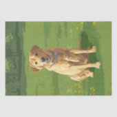 Yellow Labrador Retriever Dog Seidenpapier (Vorderseite)