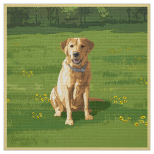 Yellow Labrador Retriever Dog Stoff